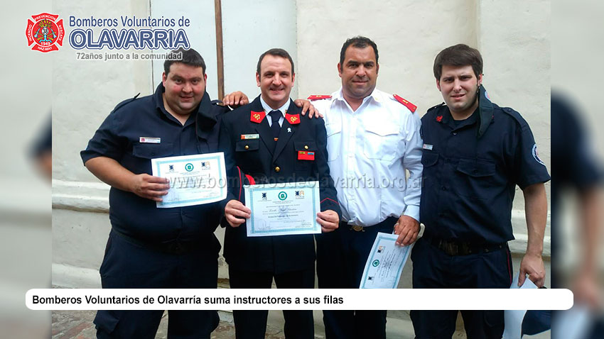 Bomberos Voluntarios de Olavarría suma instructores a sus filas