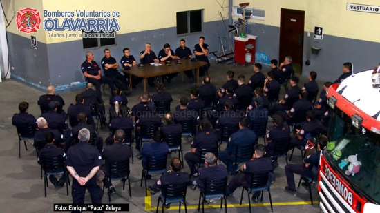 Última Instrucción del año en el cuartel de Bomberos Voluntarios de Olavarría