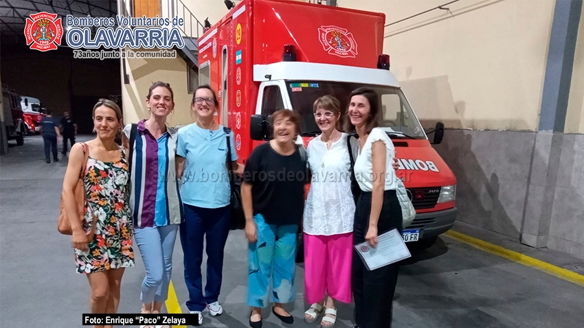 Charla sobre nutrición y salud mental en el cuartel de Bomberos Olavarría