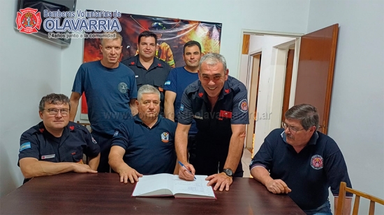 Nuevo Jefe en el Destacamento Nº 1 de Loma Negra - Bomberos Voluntarios de Olavarría