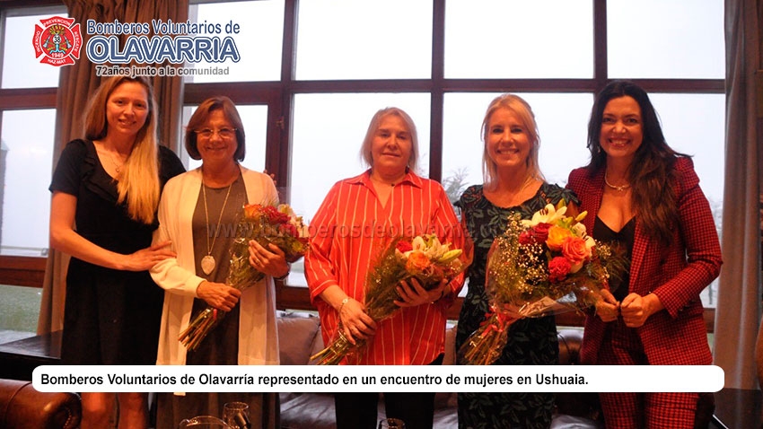 La Subcomisión de Damas de Bomberos Voluntarios de Olavarría fue invitada a un encuentro de mujeres en Ushuaia.