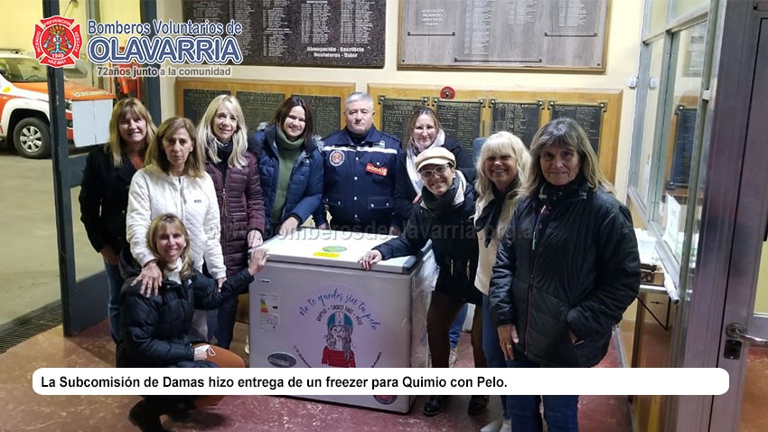 Nuevo freezer para la organización Quimio con Pelo Olavarría