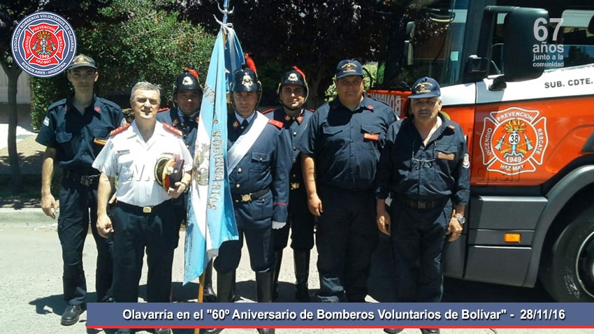 Olavarría en el &quot;60º Aniversario de Bomberos Voluntarios de Bolívar&quot;