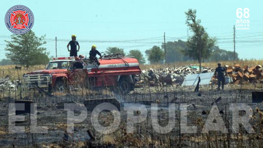 Bomberos atendió más de 400 incendios de pastos en lo que va del año en Olavarría