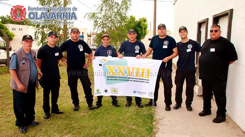 La Asociación de Bomberos Voluntarios de Olavarría participó del 28° Encuentro Provincial de Talleres Protegidos