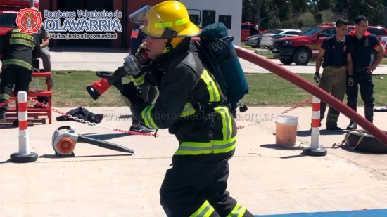 Bomberos de Olavarría participó del Desafío Dar Más