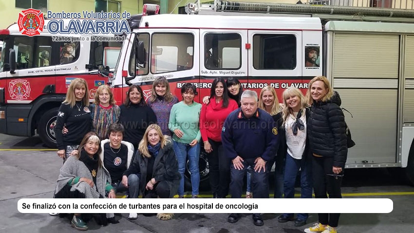 Se finalizó con la confección de turbantes para el Hospital de Oncología