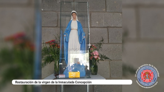 Restauración de la virgen de la Inmaculada Concepción
