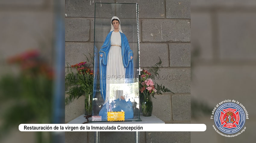 Restauración de la virgen de la Inmaculada Concepción