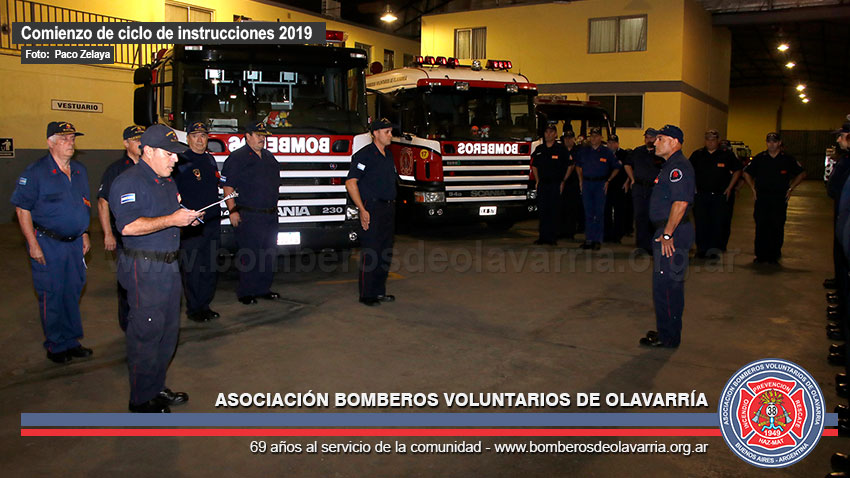 Dieron comienzo las instrucciones en Bomberos de Olavarría