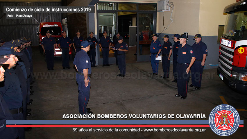 Dieron comienzo las instrucciones en Bomberos de Olavarría