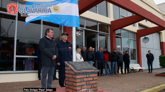 Acto protocolar por el 74° aniversario de la Asociación de Bomberos Voluntarios de Olavarría