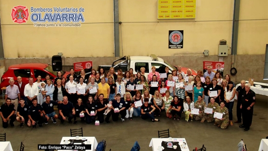 Desayuno por el 8M en el Cuartel Central de Bomberos Olavarría