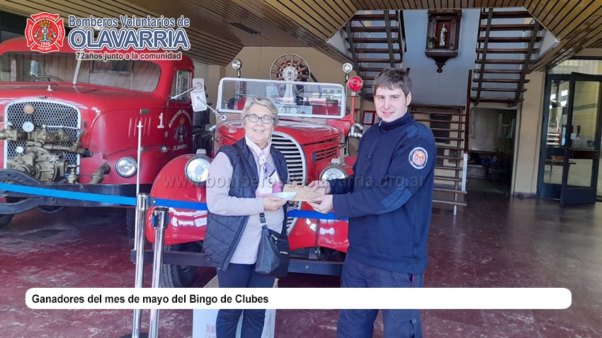 Ganadores del mes de mayo del Bingo de Clubes