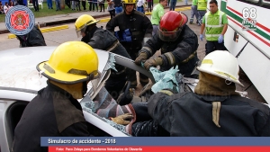 Simulacro de accidente con múltiples víctimas en nuestra ciudad