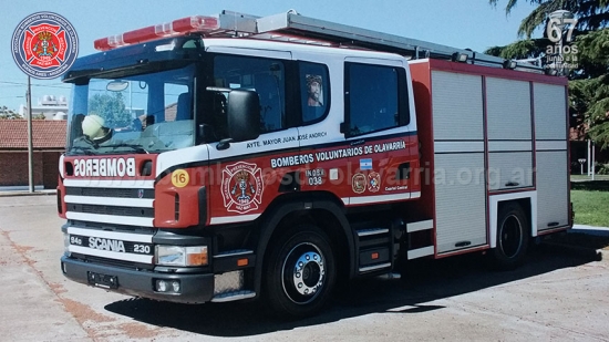 Puesta en servicio de la Unidad Nº 16 para incendio estructurales
