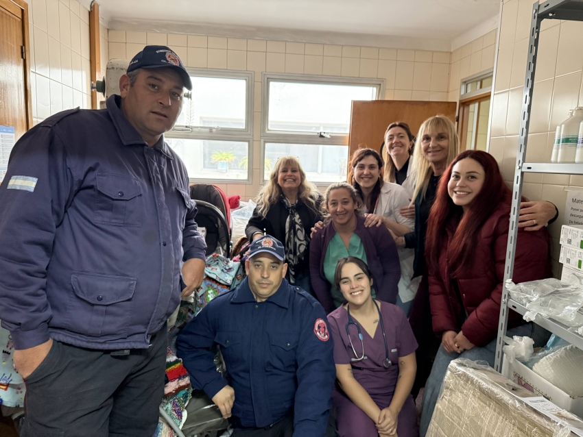 Nueva entrega de donaciones al área de Neonatología del Hospital Municipal - Bomberos Vol. Olavarría