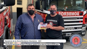 Ganadores mensuales de la rifa de Bomberos Voluntarios 2021