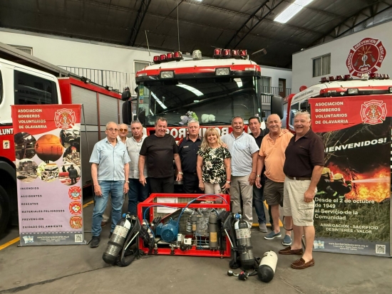 Bomberos Voluntarios de Olavarría incorporó un nuevo compresor de aire para equipos autónomos