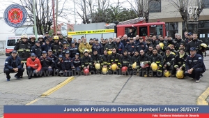 Jornada de Práctica de Destreza Bomberil en Alvear