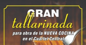 Gran tallarinada solidaria en el Cuartel Central de Bomberos