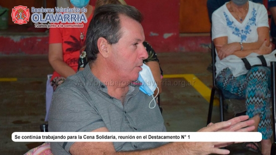 Se continúa trabajando para la Cena Solidaria, reunión en el Destacamento N° 1