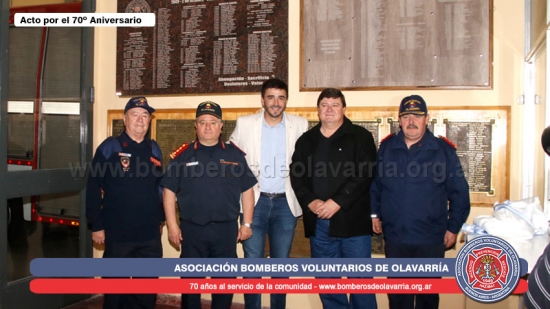 Acto por el 70 aniversario de Bomberos Voluntarios de Olavarría