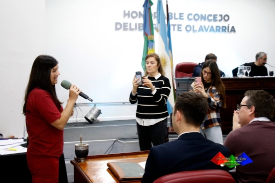La Bombera Bevacqua fue declarada vecina destacada por el Concejo Deliberante - Bomberos Olavarría