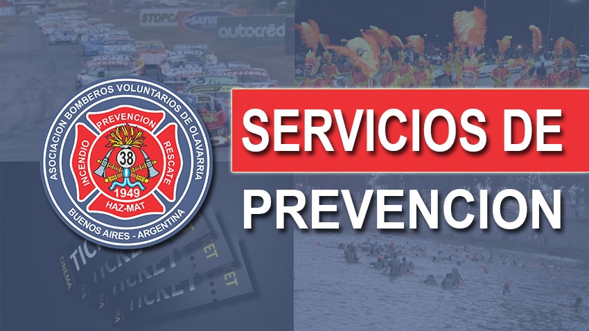 Servicios asistidos por Bomberos de Olavarría - Recital del Indio y ciudad