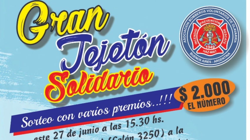 Nueva edición del Gran Tejetón Solidario en el Cuartel de Bomberos Olavarría