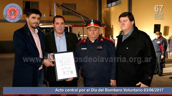 Distinción del Senado Bonaerense al Cuartel local