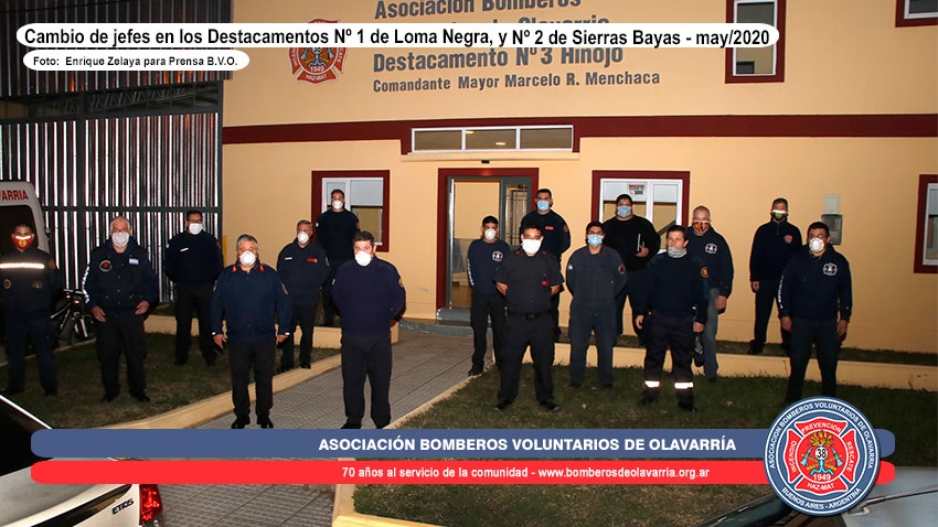 Cambio de jefes en los Destacamentos Nº 1 de Loma Negra, y Nº 2 de Sierras Bayas