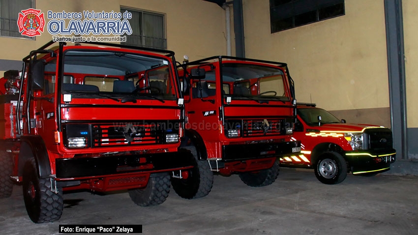 Llegaron 3 nuevas unidades al Cuartel Central de Bomberos Olavarría