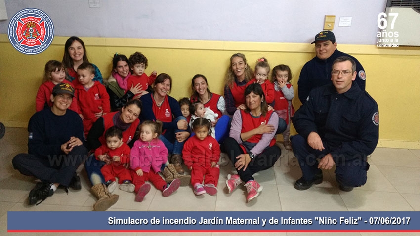 Simulacro de incendio Jardín Maternal y de Infantes &quot;Niño Feliz&quot;