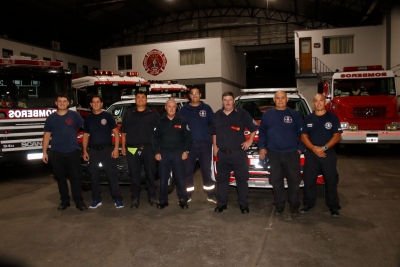 Bomberos de Olavarría rumbo a Bahía Blanca