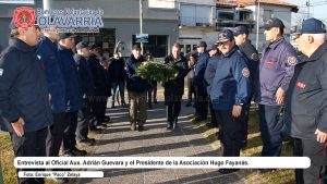 Entrevista a Adrián Guevara Oficial Aux. de Dotación y Hugo Fayanás Presidente del Consejo Directivo de Bomberos Voluntarios de Olavarría