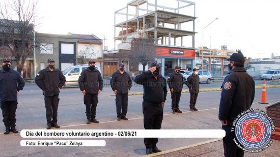 Día del Bombero Voluntario Argentino en contexto de pandemia