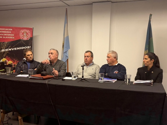Bomberos de Olavarría brindó una conferencia de prensa tras la última asamblea anual
