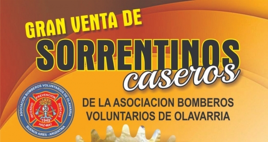 Gran venta de sorrentinos en Bomberos Voluntarios de Olavarría