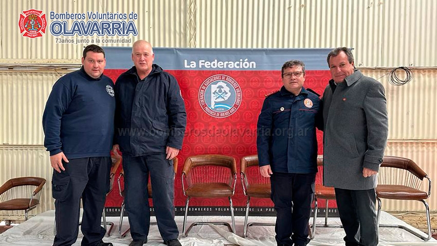 Bomberos de Olavarría participó de la reunión federativa de asociaciones de bomberos voluntarios de la provincia