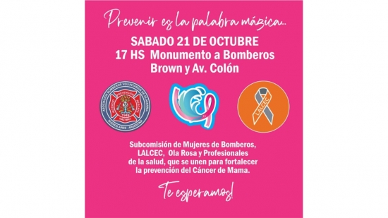 Jornada de prevención del Cáncer de Mama - Bomberos Voluntarios de Olavarría