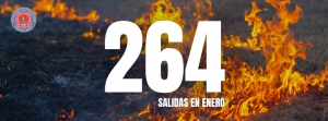 Enero cerró con más de 260 salidas y una intensa actividad por incendios - Bomberos Olavarría