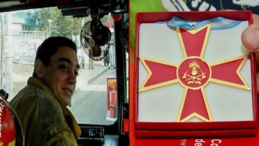 Condecoran a Gramajo con la “Cruz Dorada al Caído en Servicio”