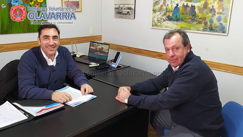 Se firmó la autorización para la realización de la 2° Gran Cena Anual - Bomberos Voluntarios de Olavarría